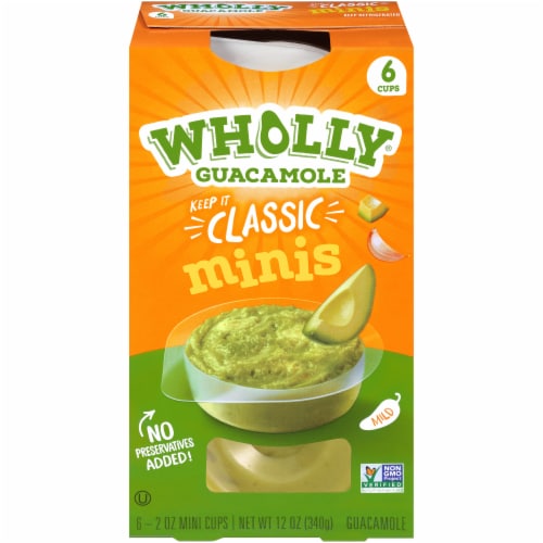 Wholly Guacamole Classic Mild Guacamole Minis Perspective: front