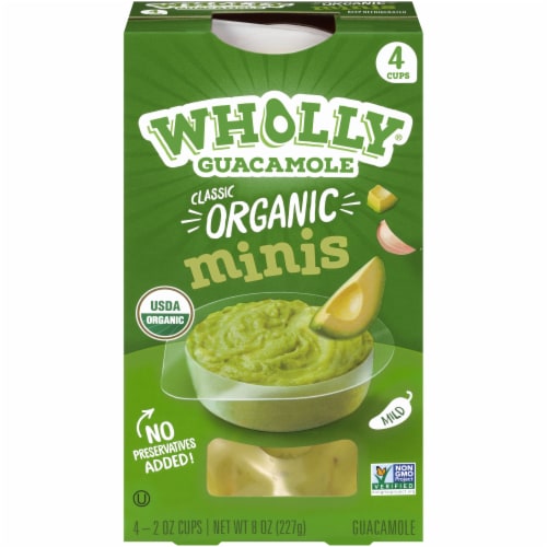 Wholly Guacamole Organic Mild Guacamole Minis Perspective: front