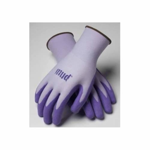 Mud Simply Mud Garden Gloves, Purple Medium Perspective: front