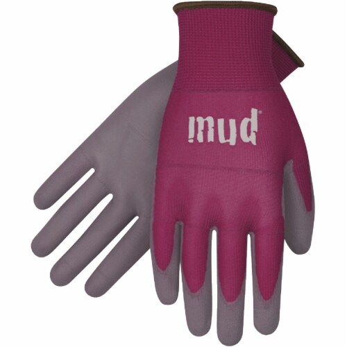 Smart Mud® Women's Large Polyester Raspberry Garden Glove Perspective: front