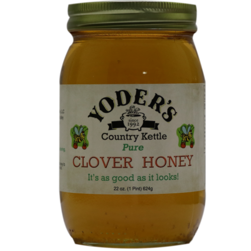 Yoder's Country Kettle Pure Clover Honey Perspective: front