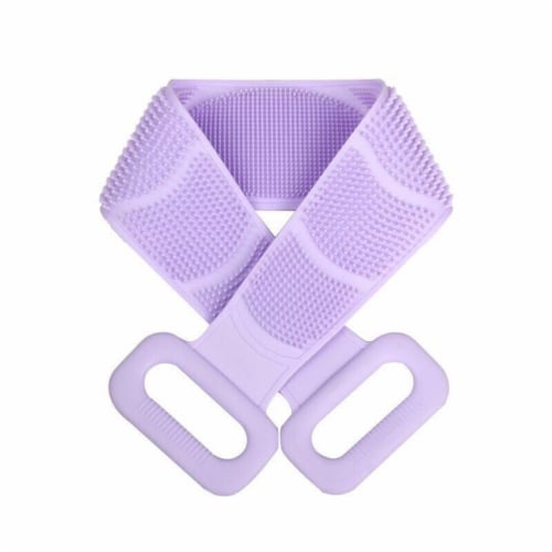 3P Experts Silicone Back Scrubber  Purple Perspective: front