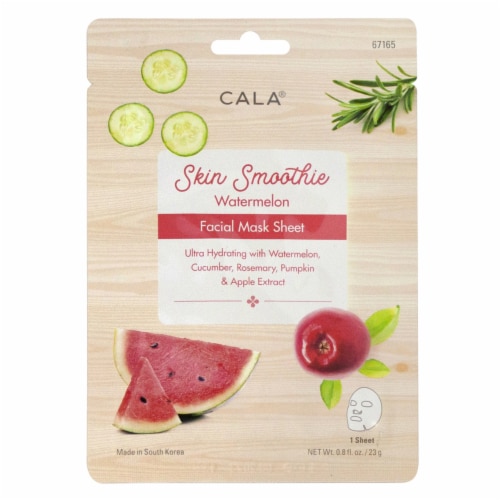 CALA® Skin Smoothie Watermelon Facial Mask Sheet Perspective: front