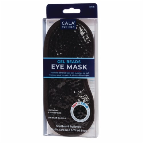 CALA For Men Gel Beads Eye Mask - Black Perspective: front