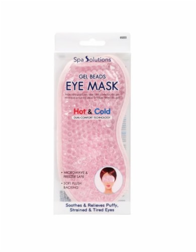 Cala® Spa Solutions Pink Gel Beads Eye Mask Perspective: front