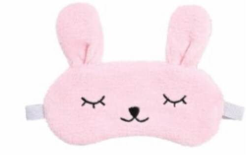 CALA® Pink Bunny Business Sleep Mask Perspective: front