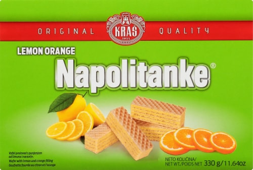 Kras Lemon Orange Wafers Perspective: front