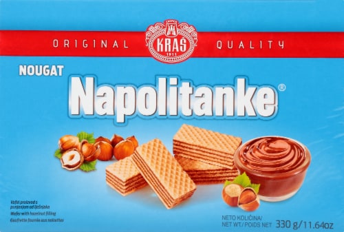 Kras Napolitanke Nougat Wafers Perspective: front