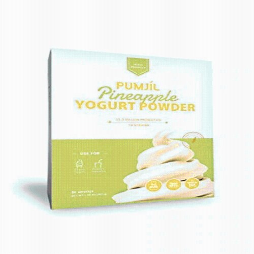 Pineapple Yogurt Powder, Probiotic Soft Serve Ice Cream Mix Perspective: front