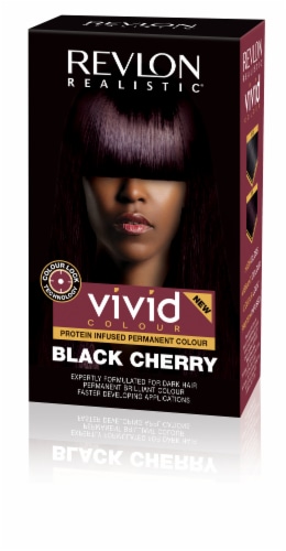 Revlon Realistic Black Cherry Vivid Hair Color, 1 ct - Baker’s