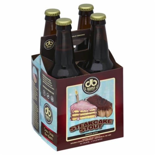 Double Barley Brewing Steakcake Stout Perspective: front