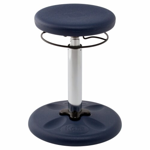 Kore Adjustable Wobble Chair 16.5"--21.5" - Dark Blue Perspective: front