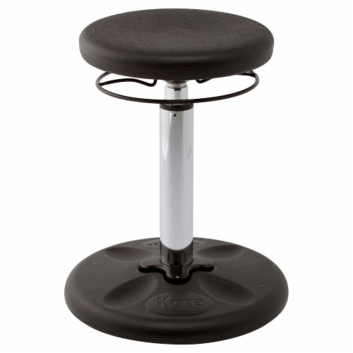 Kore Adjustable Wobble Chair 16.5"--21.5" - Black Perspective: front