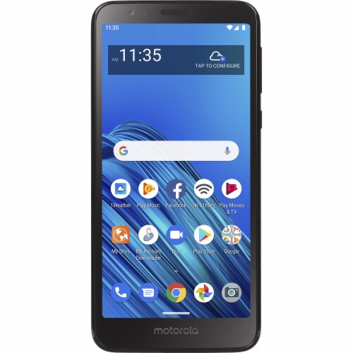Motorola Moto e6 Tracfone - Black Perspective: front
