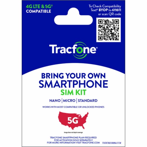 Tracfone bring your own phone prepaid sim kit 3 in 1 cdma gsm sim