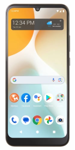 TracFone Wireless Simple Mobile BLU View 5 PRO Prepaid Locked Smartphone Perspective: front