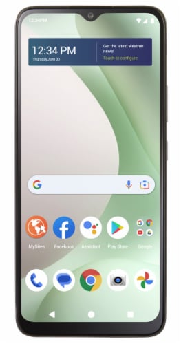 Total Wireless BLU View 5 Prepaid Smartphone Perspective: front
