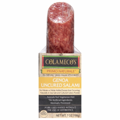 Colameco's Genoa Uncured Salami - 7 oz Perspective: front