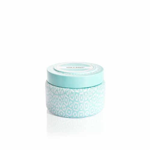 Capri Blue Aqua Travel Tin Candle - Volcano Scent Perspective: front