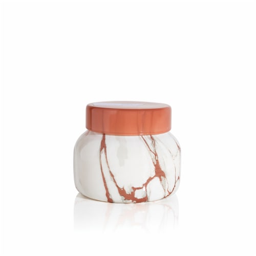 Capri Blue Modern Havana Vanilla Marble Petite Jar Candle Perspective: front