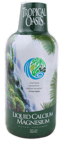Tropical Oasis Calcium Magnesium Perspective: front