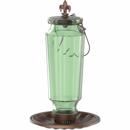 Stokes Select Lincoln Vintage Glass 1.56 Lb. Capacity Bird Feeder Pack of 2 Perspective: front