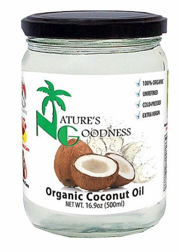 Nature's Goodness Organic Coconut Oil Perspective: front