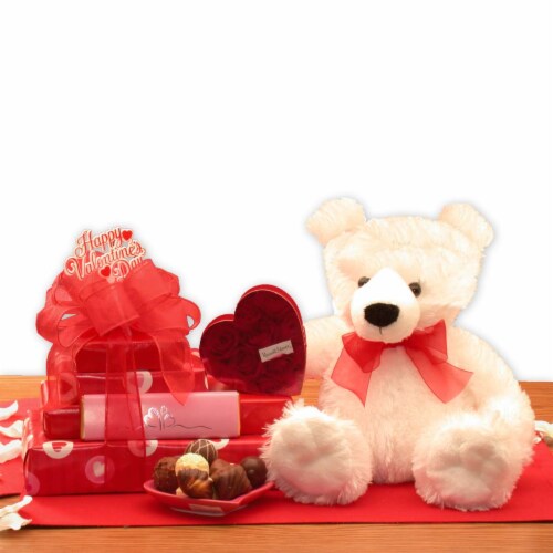 Valentine Teddy Chocolate Gift Tower 1 Basket Harris Teeter