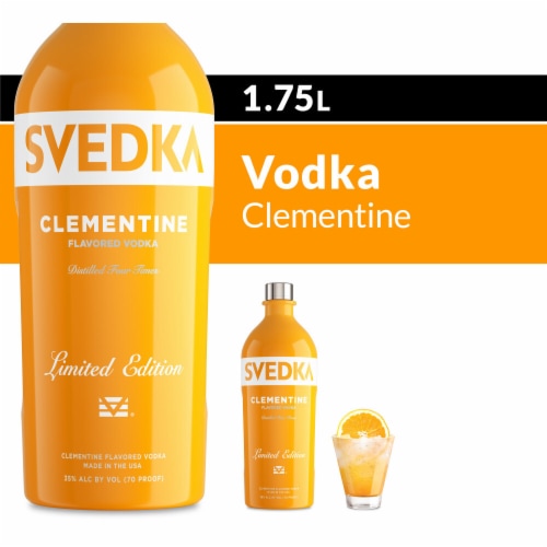 SVEDKA Limited Edition Clementine Flavored Vodka Perspective: front