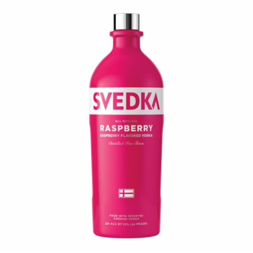 Svedka Raspberry Flavored Vodka Perspective: front