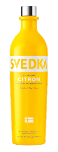 SVEDKA Citron Lemon Lime Flavored Vodka Perspective: front