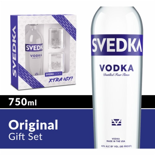 SVEDKA Vodka Glassware Gift Set Perspective: front