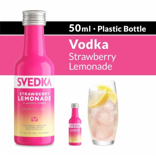 SVEDKA Strawberry Lemonade Flavored Vodka Perspective: front
