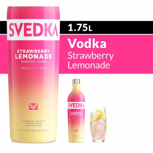 SVEDKA Strawberry Lemonade Flavored Vodka Perspective: front