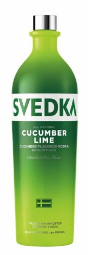SVEDKA Cucumber Lime Flavored Vodka Perspective: front
