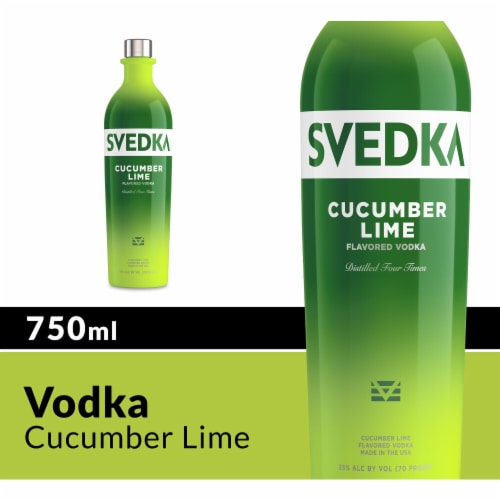 SVEDKA Cucumber Lime Flavored Vodka Perspective: front