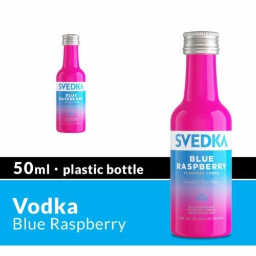 SVEDKA Blue Raspberry Flavored Vodka Perspective: front