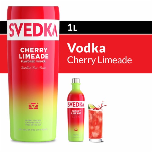 Svedka Cherry Limeade Flavored Vodka Perspective: front