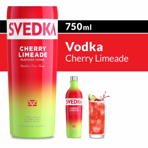 SVEDKA Cherry Limeade Flavored Vodka Perspective: front