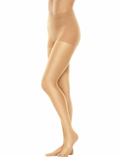 Hanes Perfect Nudes Women's Tummy Control Pantyhose - Beige, L