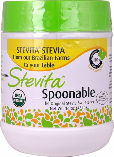 Stevita Spoonable The Original Stevia Sweetener Perspective: front