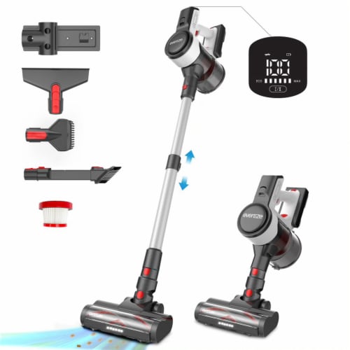 Evereze Cordless Vacuum Cleaner with 45 Minute Runtime and 1.1 Qt Large Dust Cup Perspective: front