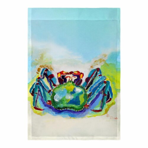 Betsy Drake FL1141 12.5 x 18 in. King Crab Flag Perspective: front