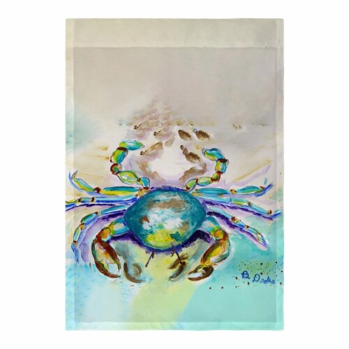 Betsy Drake FL1145 12.5 x 18 in. Alaskan Crab Flag Perspective: front