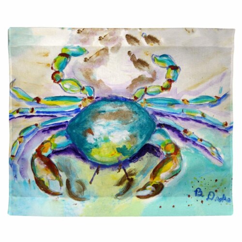 Betsy Drake TP1145 24 x 30 in. Alaskan Crab Outdoor Wall Hanging Perspective: front