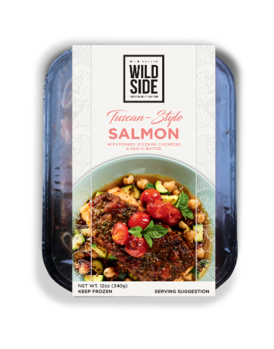 Wild Side Tuscan-Style Salmon with Zucchini Perspective: front