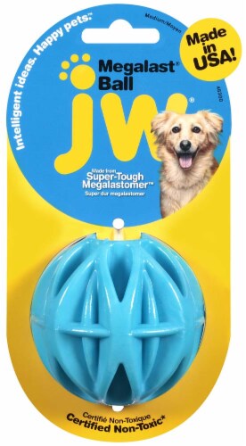 JW Pet Company Megalast® Ball Medium Dog Toy Perspective: front