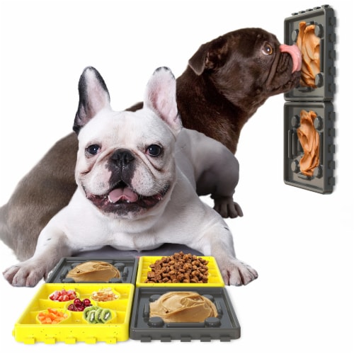 4 PCS Dog Bowl Slow Feeder with Suctions to The Wall or Floor for Dogs and  Cats, 1 - Kroger