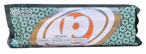 King Soba Organic Pumpkin Ginger & Rice Noodles Perspective: front