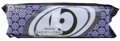 King Soba Organic Black Rice Noodles Perspective: front